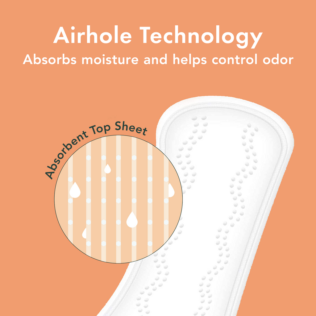 Long Unscented Panty Liners Made With Organic Cotton